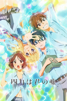 Shigatsu wa Kimi no Uso Anime Afiş