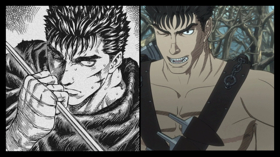 Berserk Manga vs Anime